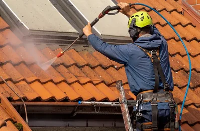 Démoussage et hydrofuge de toiture à Collanges